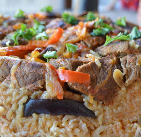 Maklouba à la viande